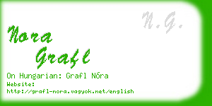 nora grafl business card